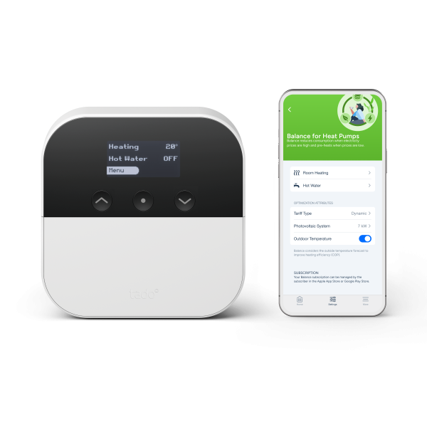 Tado° X - Ovládání kotle